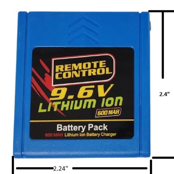 New Upgrade 9.6v / 600 mah Lithium ION Battery for New Bright RC Truck - Picture 3 of 4
